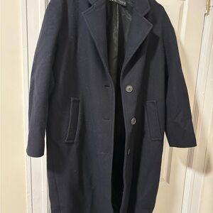 Zara Women's Navy Pea Coat